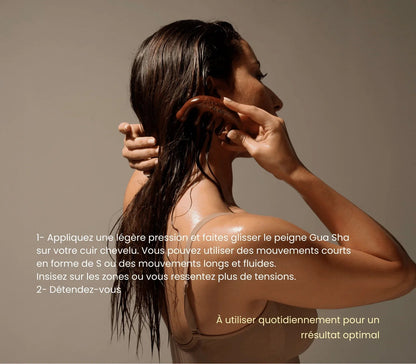 Peigne Gua Sha Cuir chevelu - AUBE